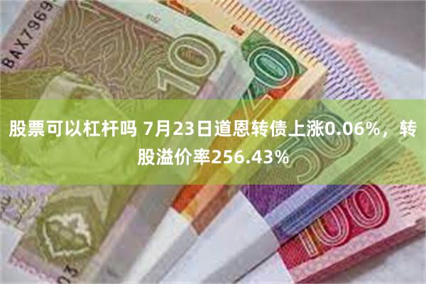 股票可以杠杆吗 7月23日道恩转债上涨0.06%，转股溢价率256.43%