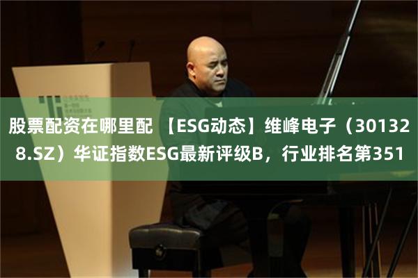 股票配资在哪里配 【ESG动态】维峰电子（301328.SZ）华证指数ESG最新评级B，行业排名第351