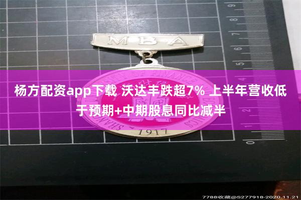 杨方配资app下载 沃达丰跌超7% 上半年营收低于预期+中期股息同比减半