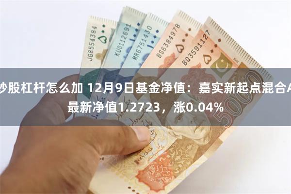 炒股杠杆怎么加 12月9日基金净值：嘉实新起点混合A最新净值1.2723，涨0.04%